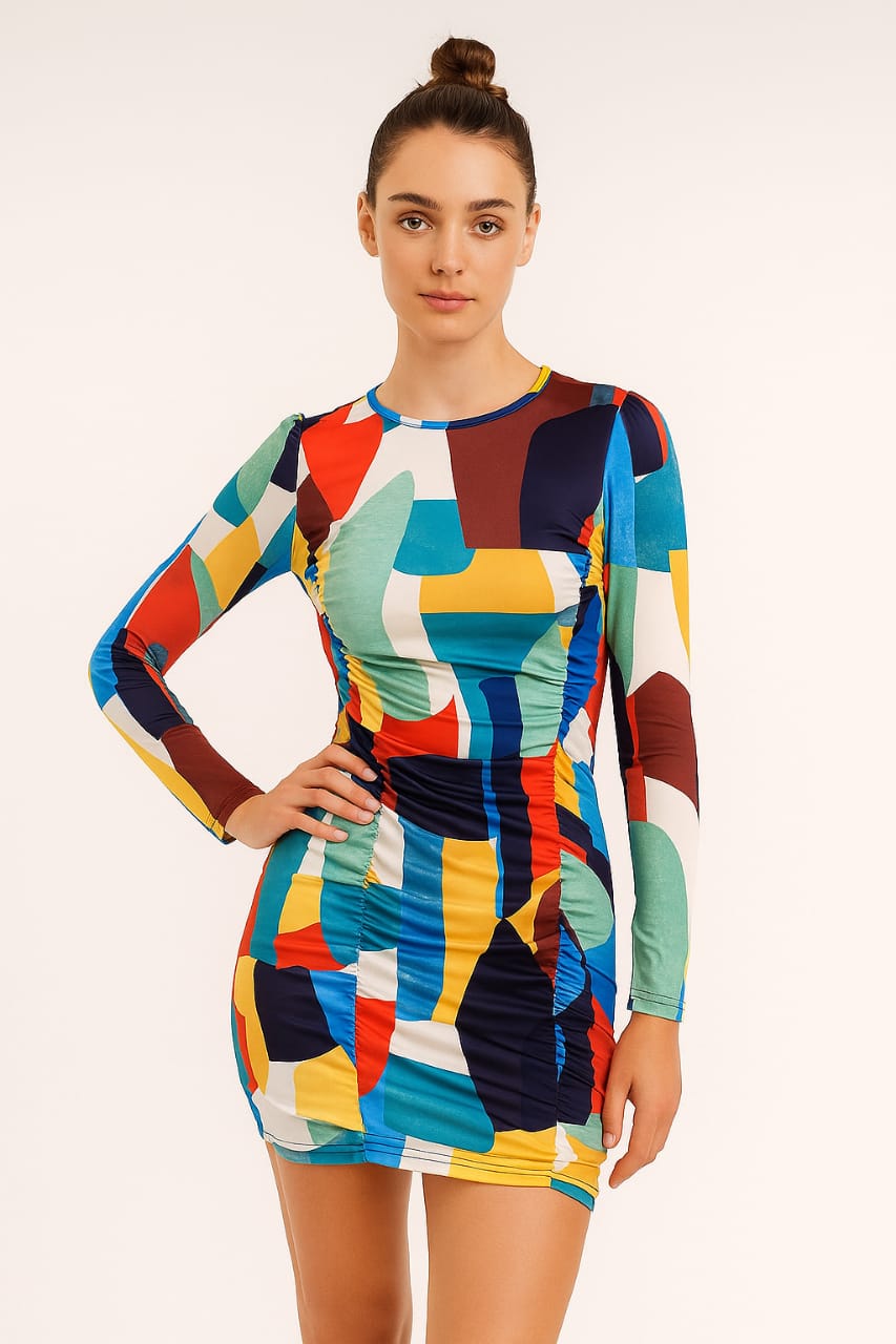 Multicolor Bodycon Dress