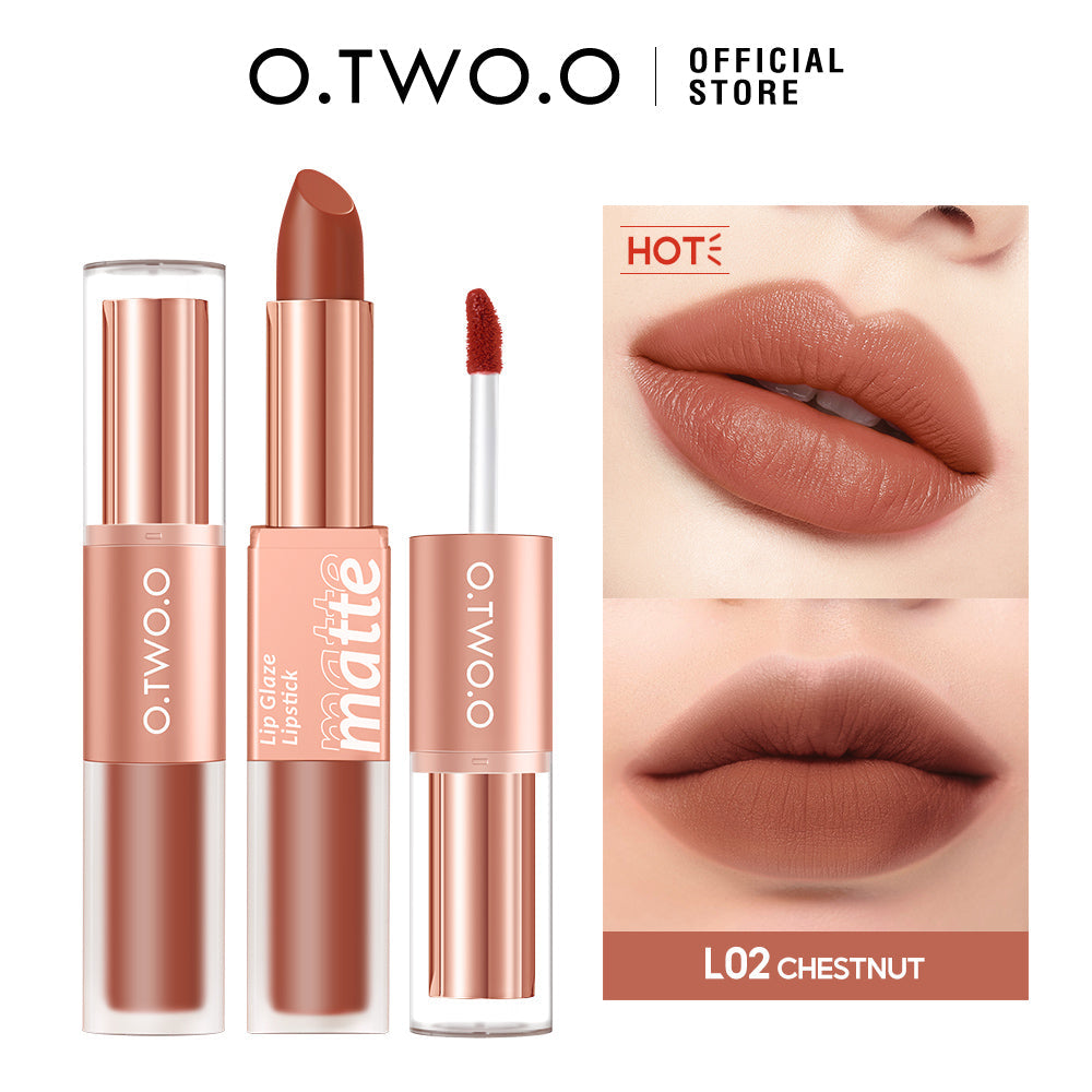 O.TWO.O 2-in-1 Matte Lip Glaze & Lipstick