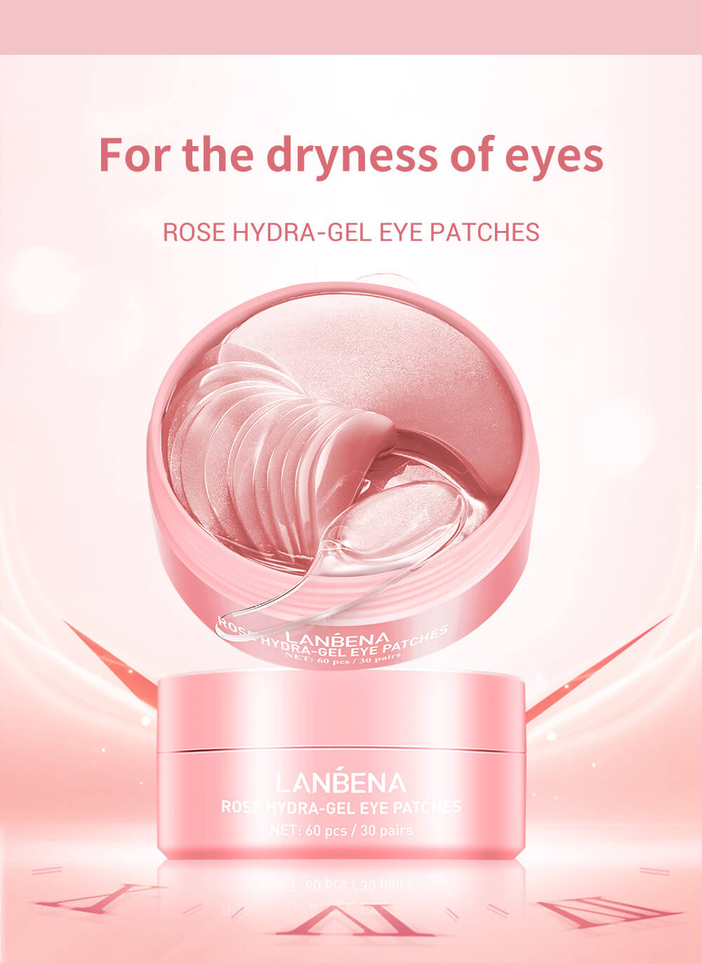 Lanbena Rose Hydra-Gel Eye Patches