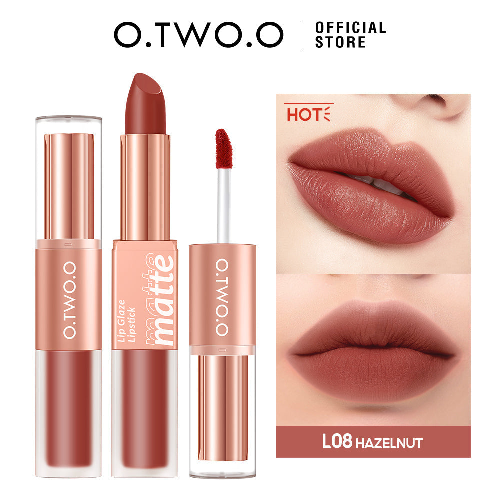 O.TWO.O 2-in-1 Matte Lip Glaze & Lipstick