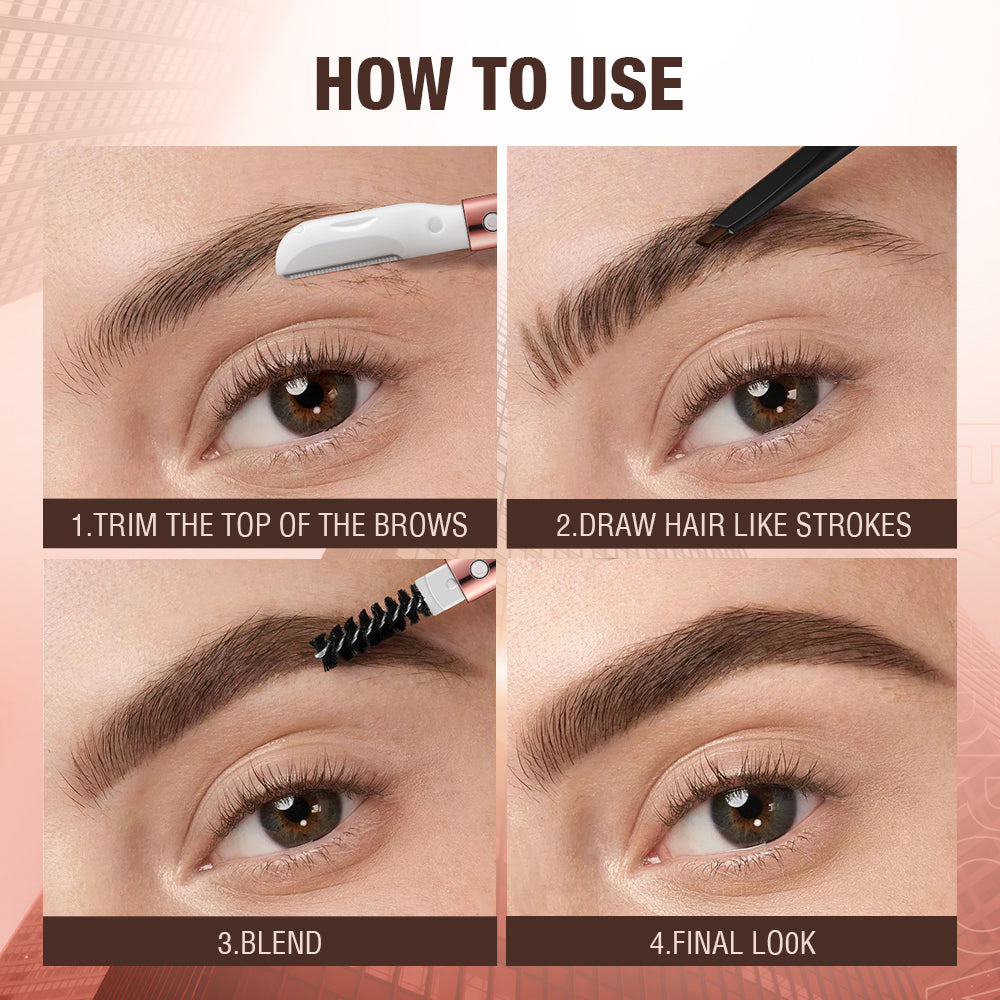O.TWO.O Natural Soft Mist 3-In-1 Eyebrow Pencil