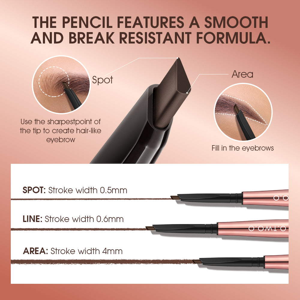 O.TWO.O Natural Soft Mist 3-In-1 Eyebrow Pencil